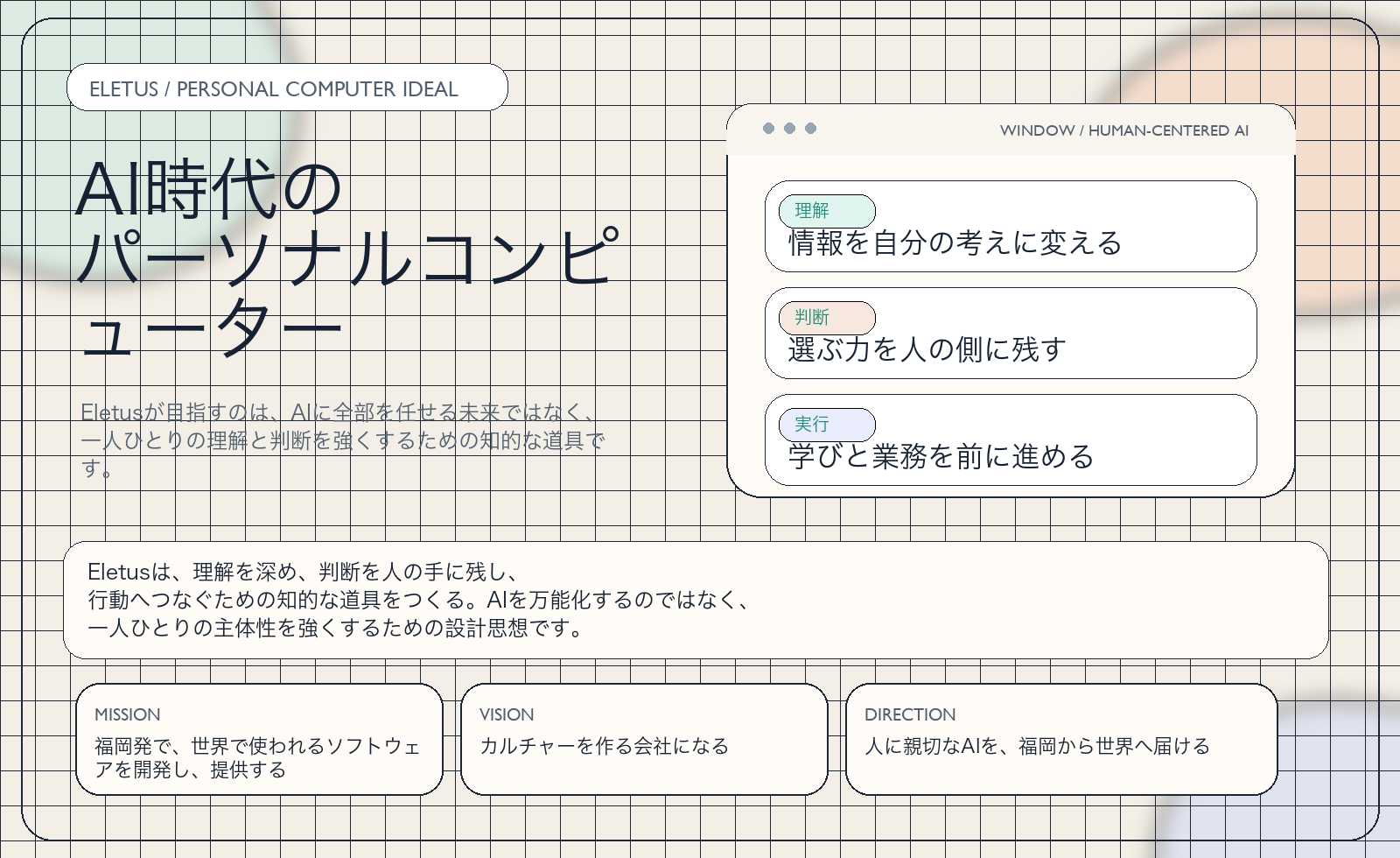 Eletusの思想を示す図解